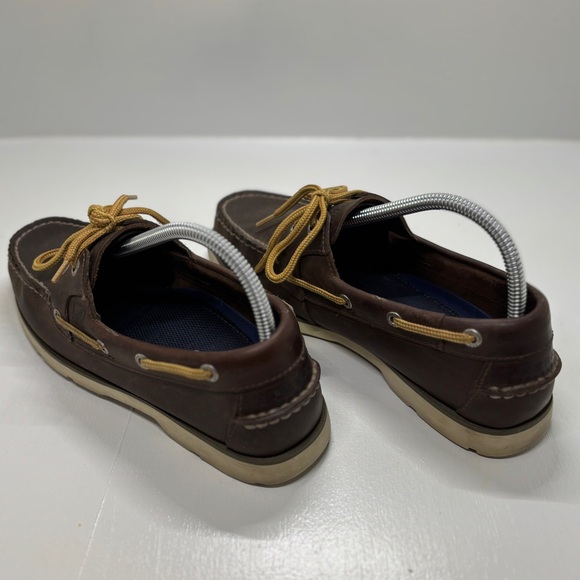 Sperry Top-Sider Boat Shoes Men’s 7.5 Wide Brown Leather - Picture 4 of 11